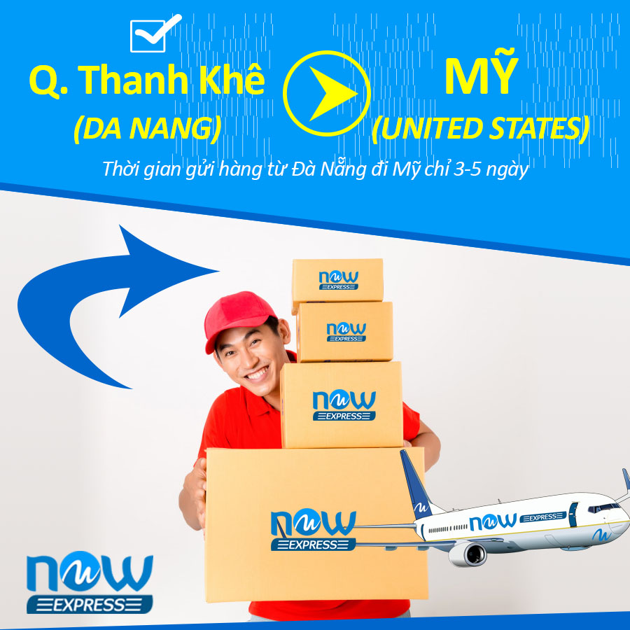Chuyển phát nhanh đi Mỹ tại quận Thanh Khê
